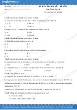 Đề số 12 - Đề kiểm tra học kì 1 - Toán lớp 4